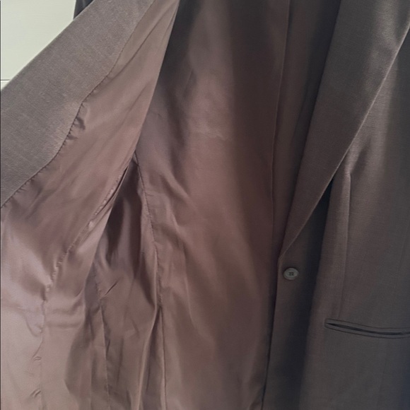 Vintage Wool and Spandex Blend Brown One Button Talbots Blazer Fully Lined Sz 12 - Picture 4 of 11